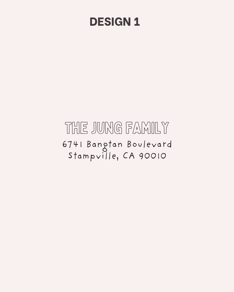 Custom Address Stamp
