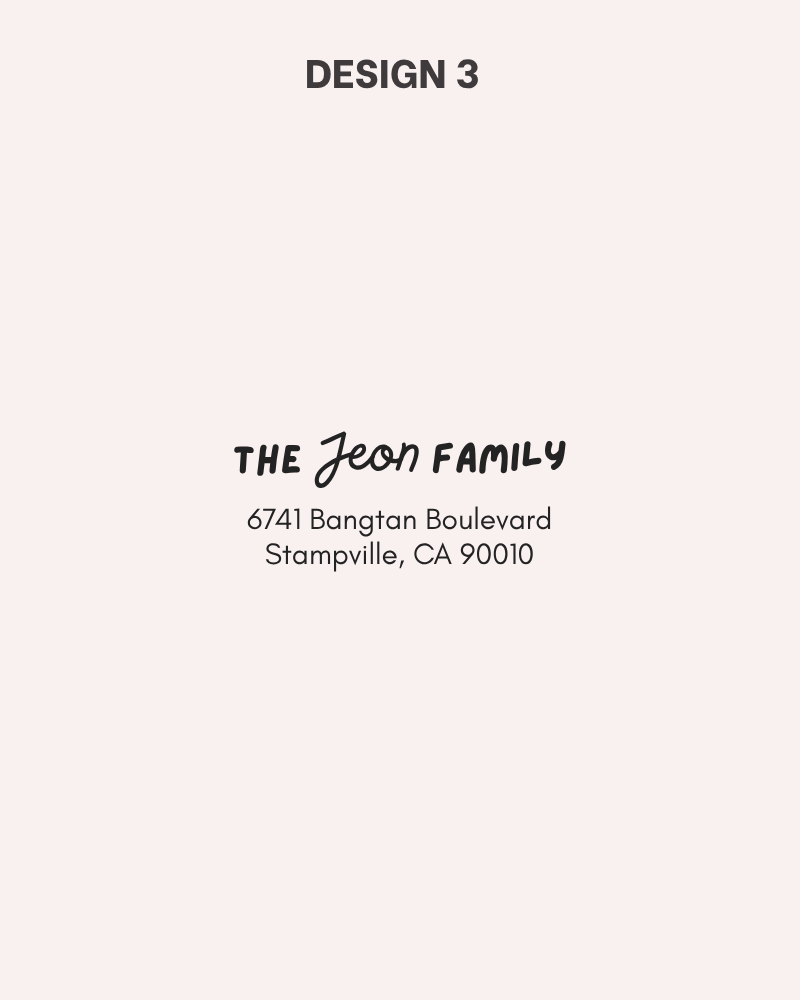 Custom Address Stamp