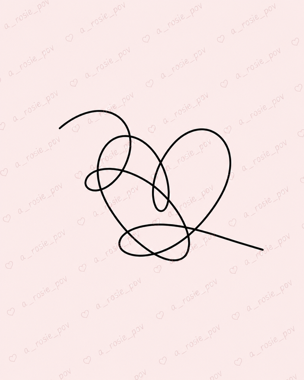 BTS Love Yourself Heart Stamp