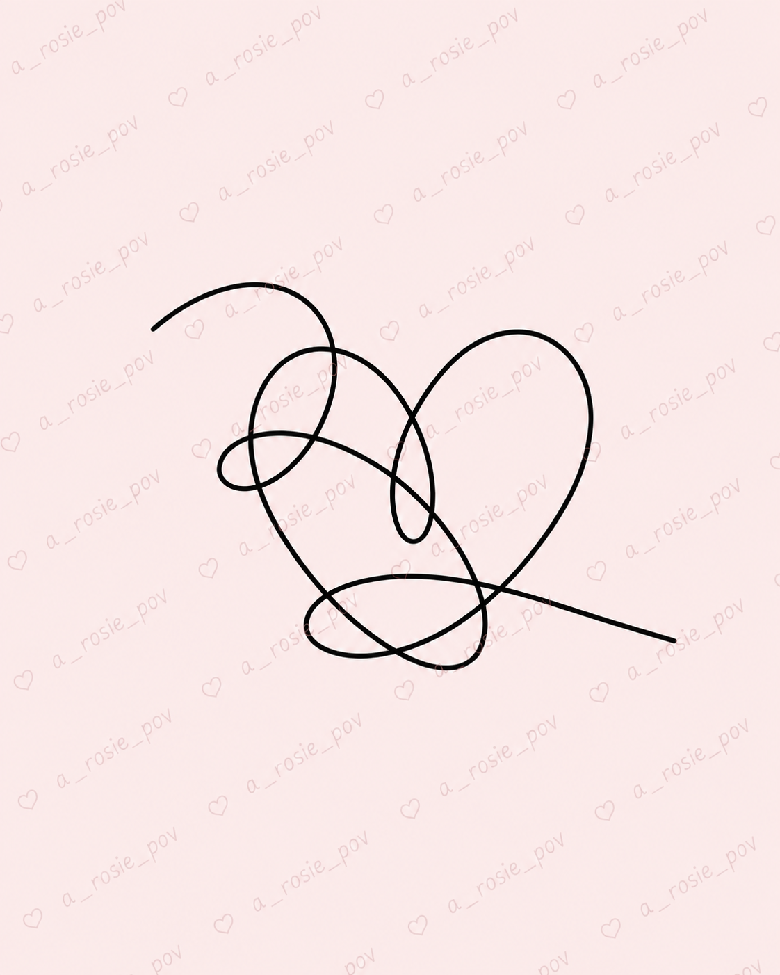 BTS Love Yourself Heart Stamp